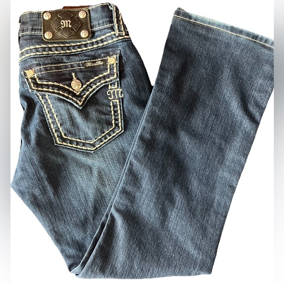 🤩 NEW LISTING! Miss Me Jeans Boot Rhinestone Embellished JS400952 Embroidered - Picture 4 of 12